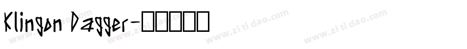 Klingon Dagger字体转换